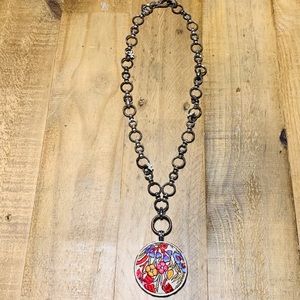 Lucky Brand Floral Pendant Necklace